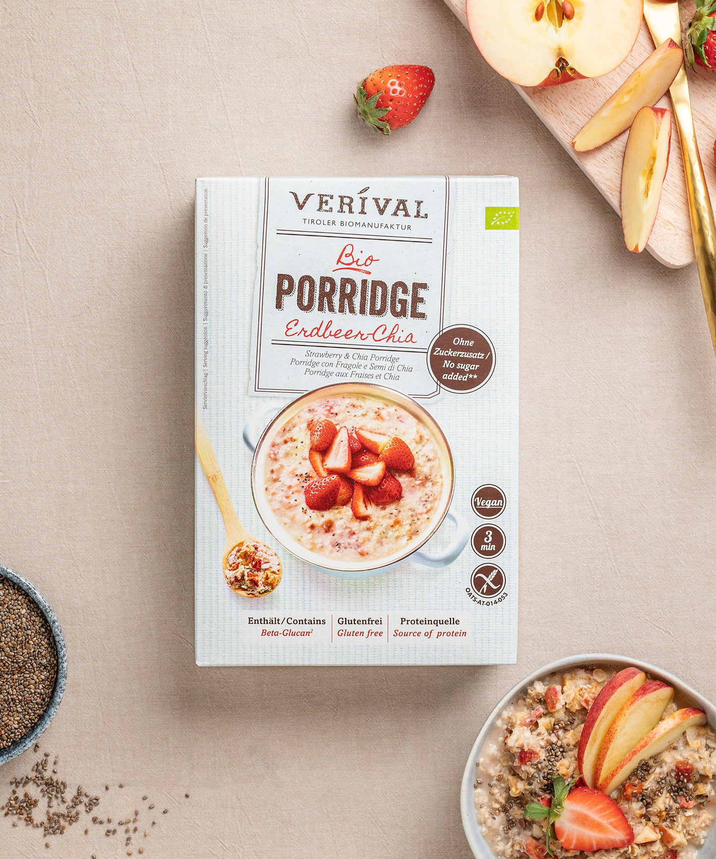 40165 - Erdbeer-Chia Porridge, 350g