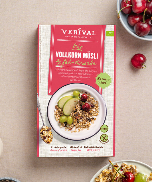 Apfel-Kirsch Vollkorn Müsli